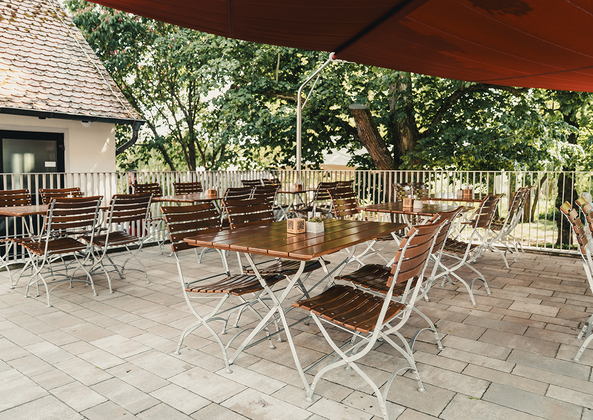Terrasse der Fischküche Reck