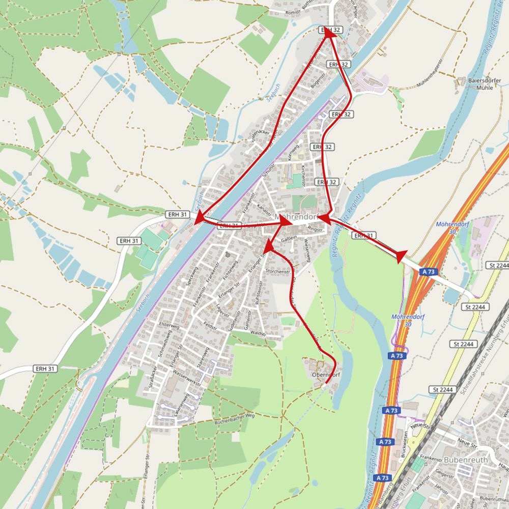 Umleitung wegen Weihnachtsmarkt